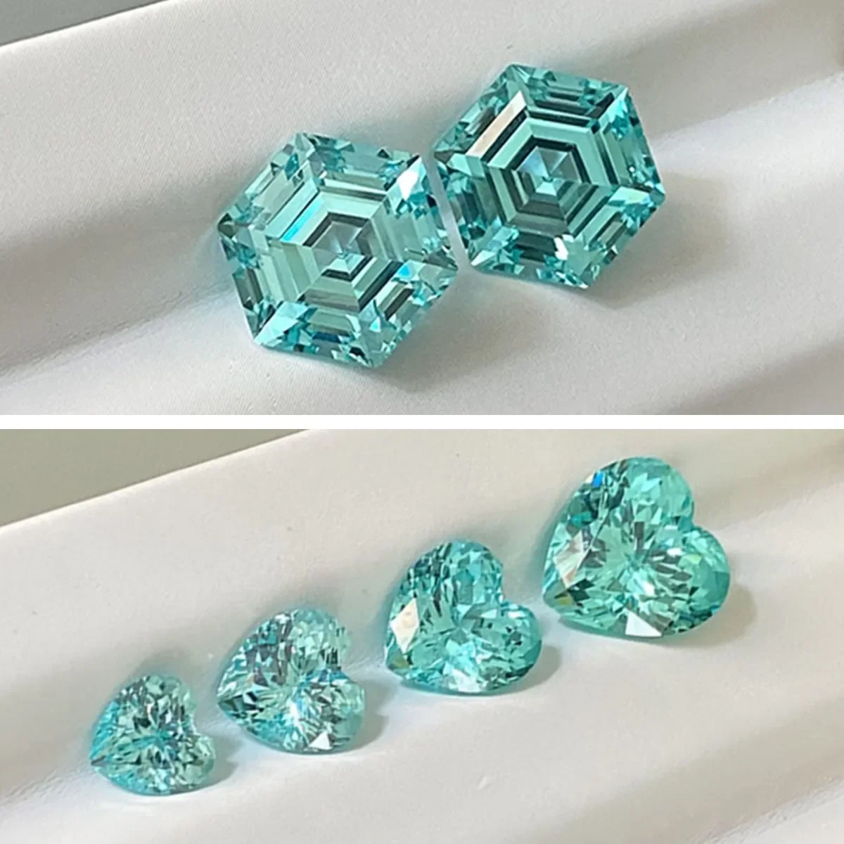 

Ruihe High Quality Lab Grown Paraiba Loose Stones Gemstone Jewelry Beads