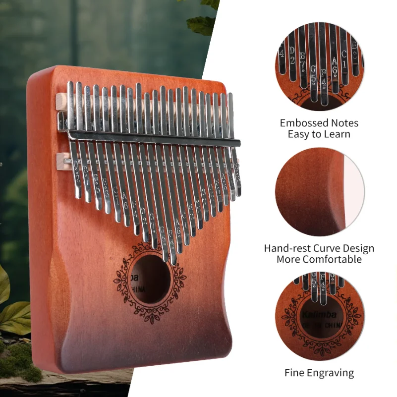 Kalimba Ergonomica a 21 Tasti, - Kalimba Thumb Piano recensione e prezzo