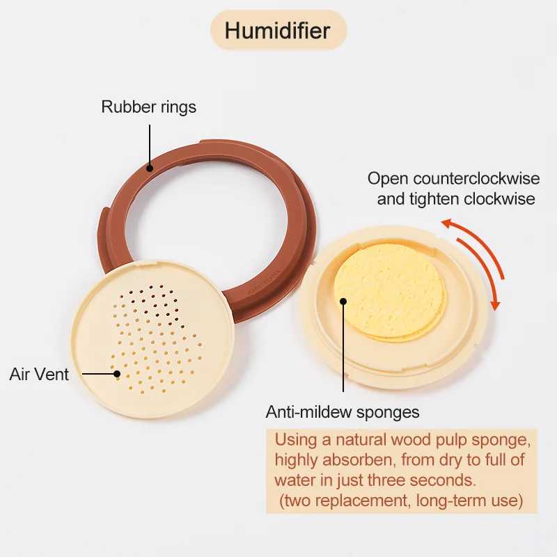 Acoustic Guitar Sound Hole Cover Humidifier Moisture Reservoir Dehumidifier Built-in Sponge Rubber Anti-drying-panel Cracking