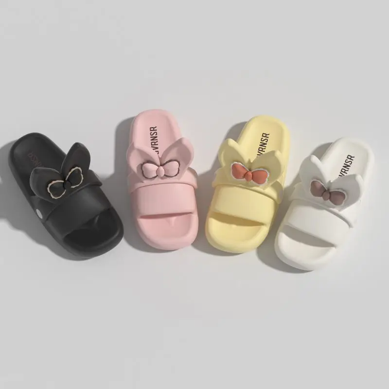 Cute Girl Rabbit Slippers Women's Summer Wear Thick Bottom Non-Slip Cartoon Fashion Flip-Flops Soft Bottom Two-Way Sandals