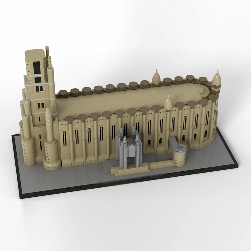 Briques de construction MOC modèle Street View, Architecture française, cathédrale, technologie modulaire, cadeaux de vacances pour enfants, jouets à assembler, costume