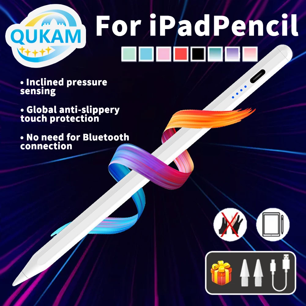 2026 Stylus Pen With Palm Rejection For Apple Pencil For iPad A16 Air 11 5 4 Pro 11th 13 12.9 M4 M3 M2 Pen 10th 9th Gen Mini 7 6