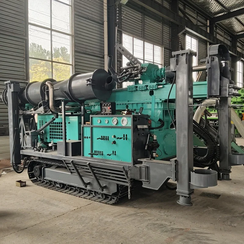RC Reverse Circulation Drilling Rig Diesel Driven Rotary Drilling Rig Max 100m Depth Tracked Wheeled Mobility Core Mining