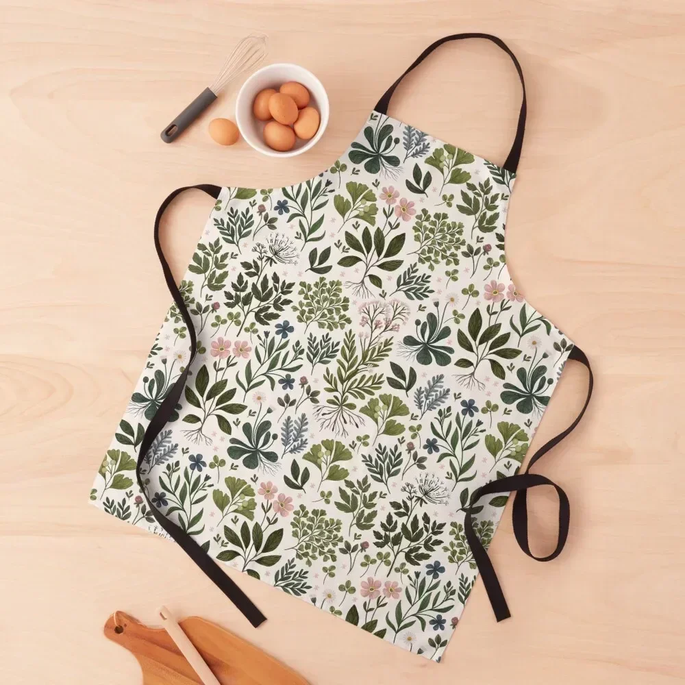 

Herbarium Bright Apron chef costume Barber For Kitchen men Apron