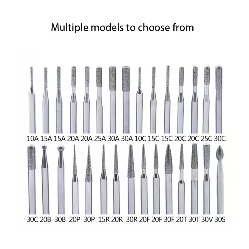 Stone grinding head mold polishing and grinding head cylindrical grinding head 3mm precision workpiece grinding head