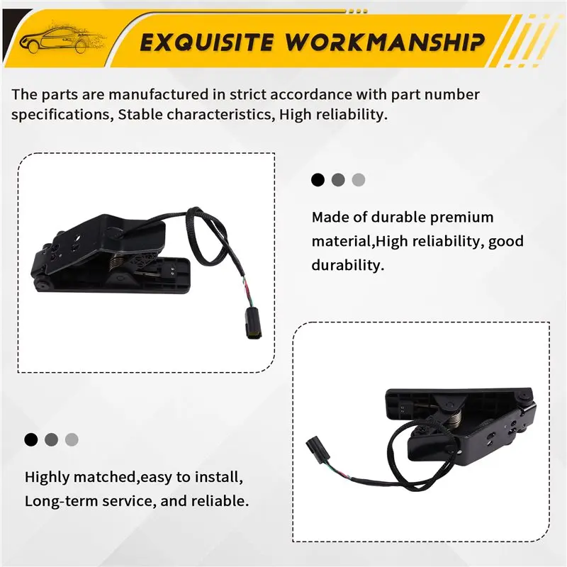 A99F-JCTH-8001 For Hangcha Forklift Replacement Part 4-Wire Throttle Accelerator Foot Pedal Waterproof Design