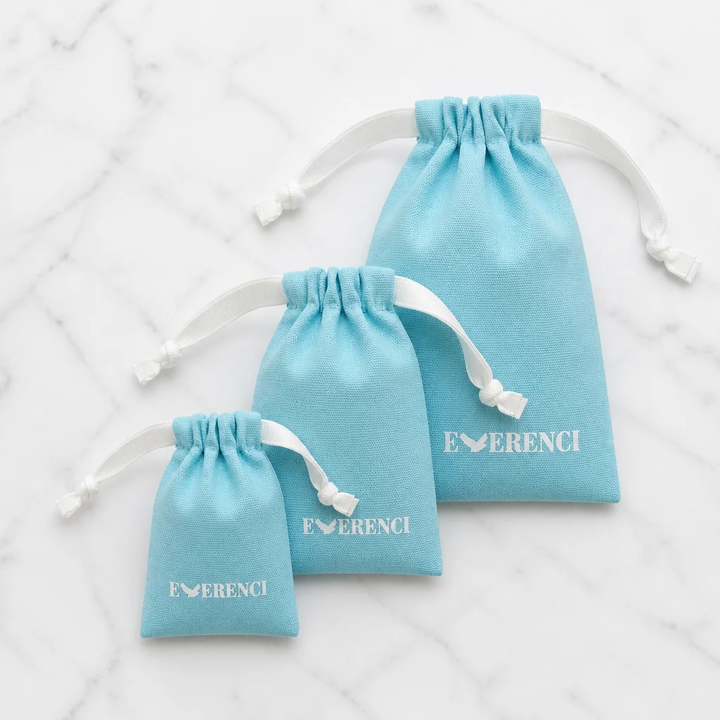 Thicker Canvas Bags Jewelry Pouch Beauty Makeup Cotton Storage Dust Sack