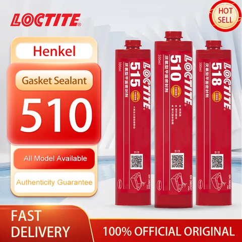 100% Original Loctite 518 510 515 Gasket Maker Flange Sealant Anaerobic Glue Flexible Gasketing Material for Rigid Flange