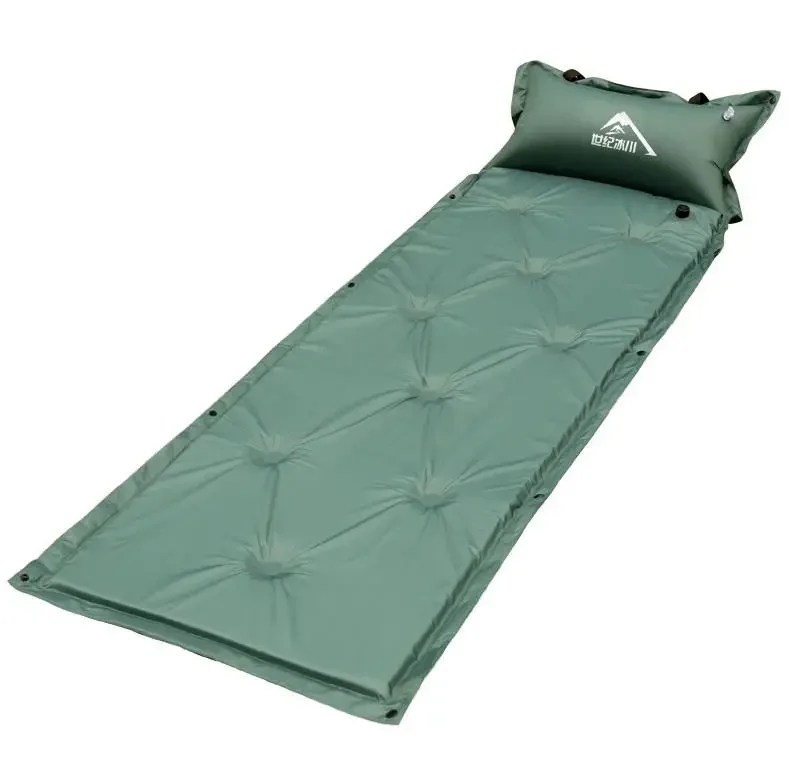 

Outdoor Lightweight Polyester Portable Foldable Sleeping Pad Self Inflating Foam Camping Matress