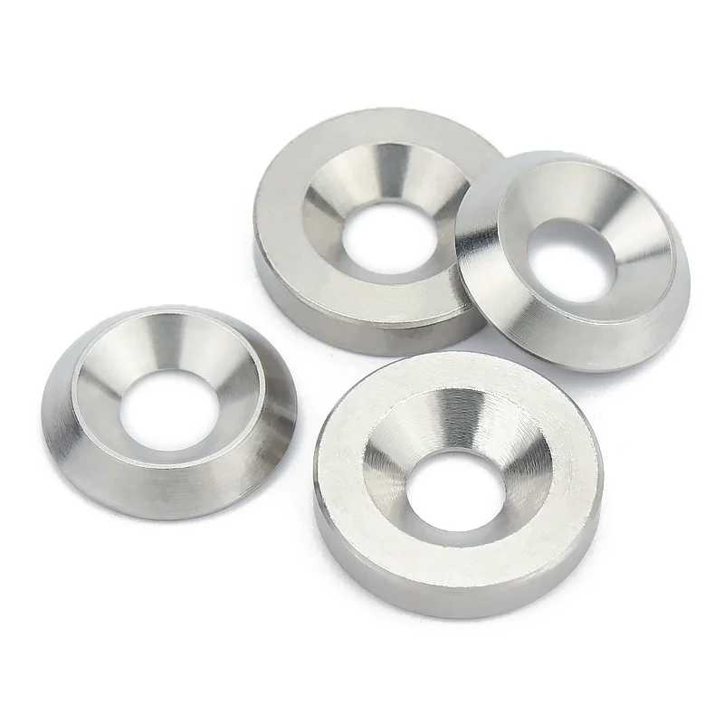 304 Stainless Steel: Conical, Countersunk, Concave-Convex, Fisheye Washers/Gaskets (M3-M10).