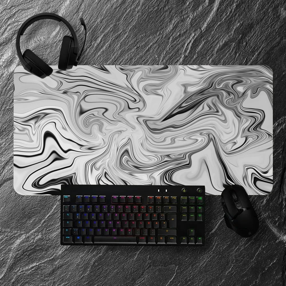 Liquid Paint Texture Gaming Mousepad Large Keyboard Mouse Mat Computer Laptop Deskmat Gamers extended non-slip rubber Table mats
