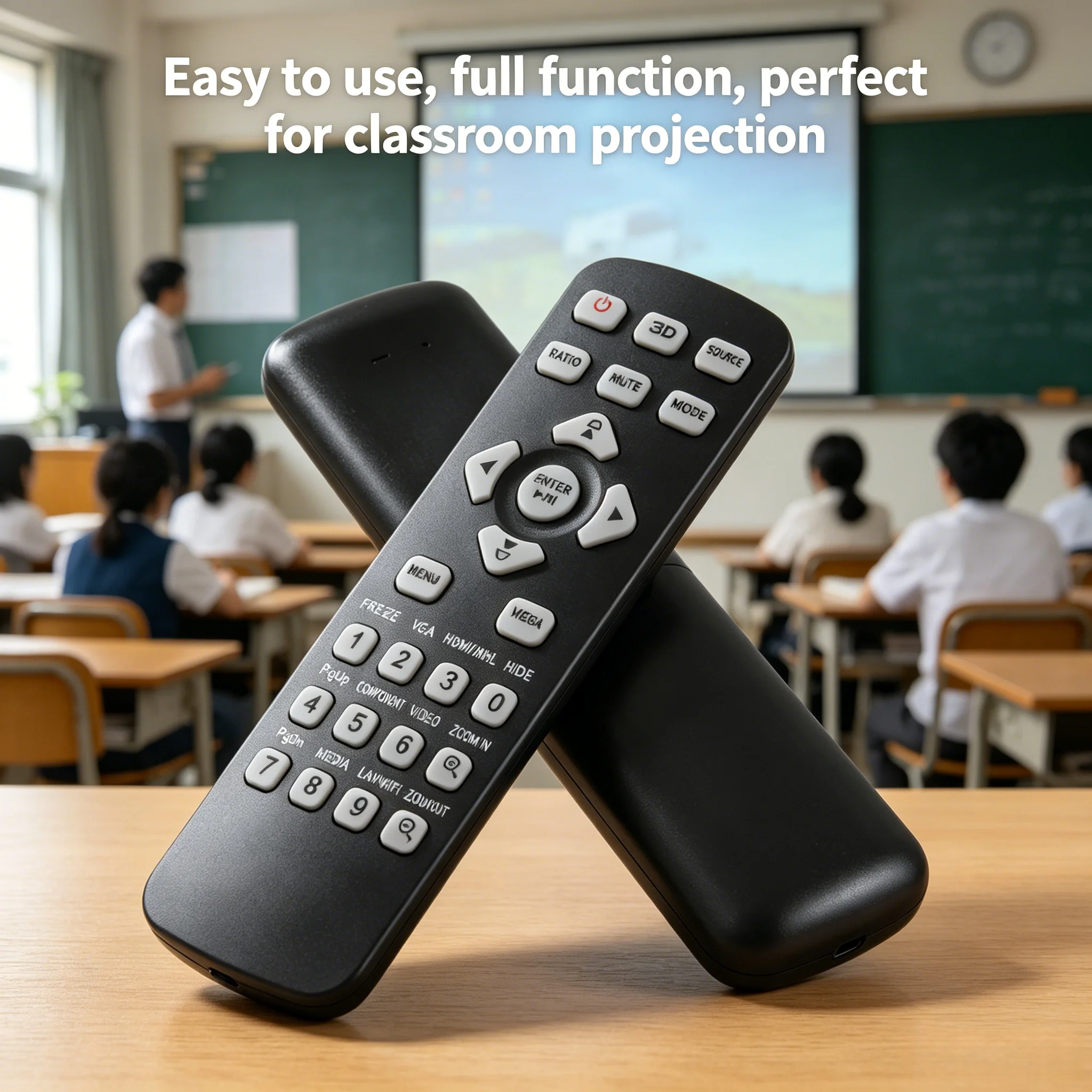 J-25041 Acer Projector Replacement Remote, Compatible P1250 P1350W X1123H Home Office Projector Controller