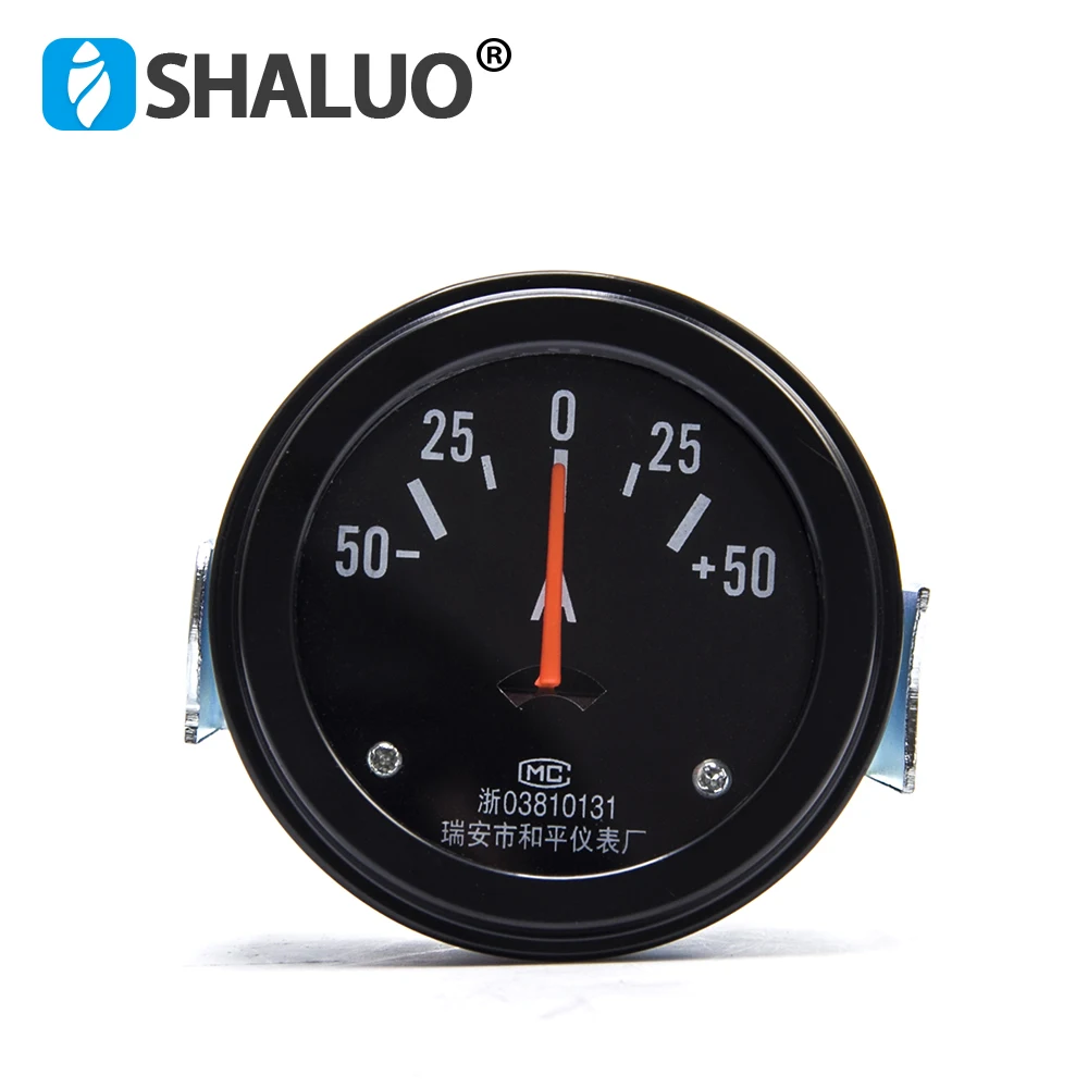 12V 24V 50A Generator Current Meter Ammeter Gauge For Truck Motorcycle Loader Generator Parts