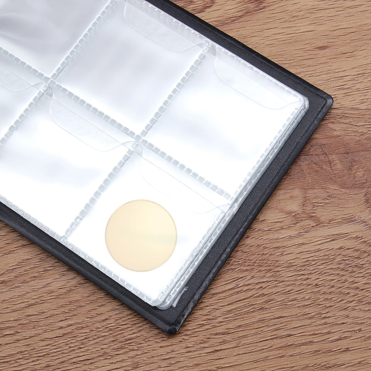 

Coin Collection Book Dark Green Pu Cover 10 Pages 60 Pockets 13.8X9.8Cm Portable Small Coin Collector Album Holders