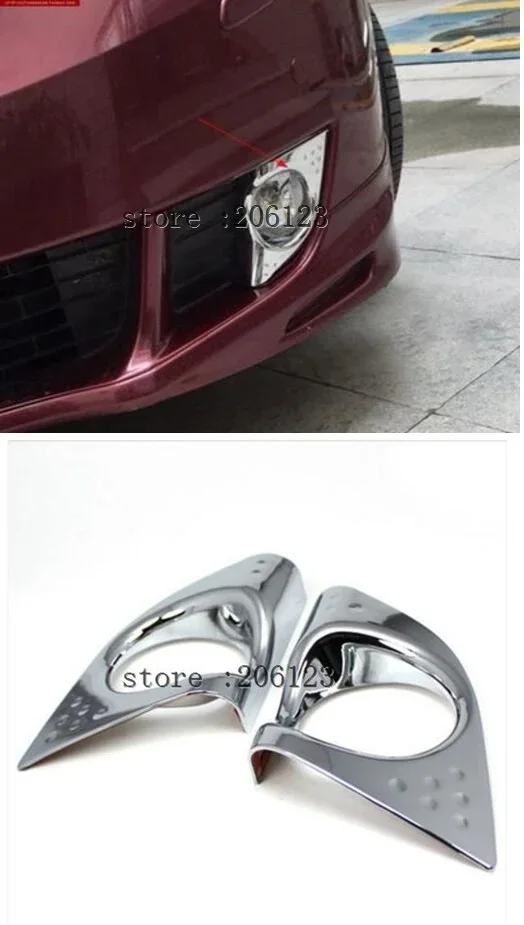 Free Shipping High Quality ABS Chrome Front Fog lamps cover Trim Fog lamp shade Trim For Honda SPIRIOR Accord