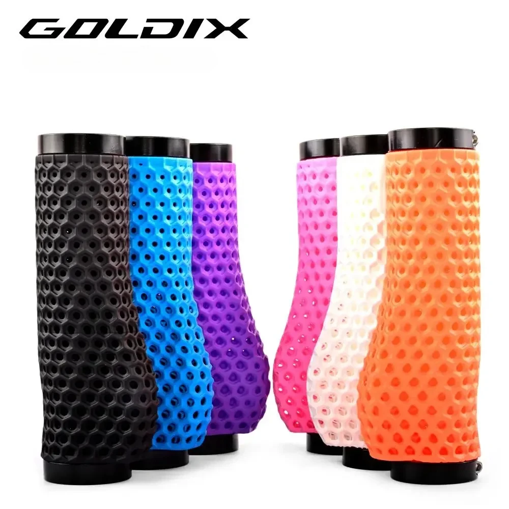 GOLDIX MTB Grips 3D Printing Honeycomb Bike Handbar Grip Adjustable Bilateral Lock Non-slip Breathable bicycle accessories