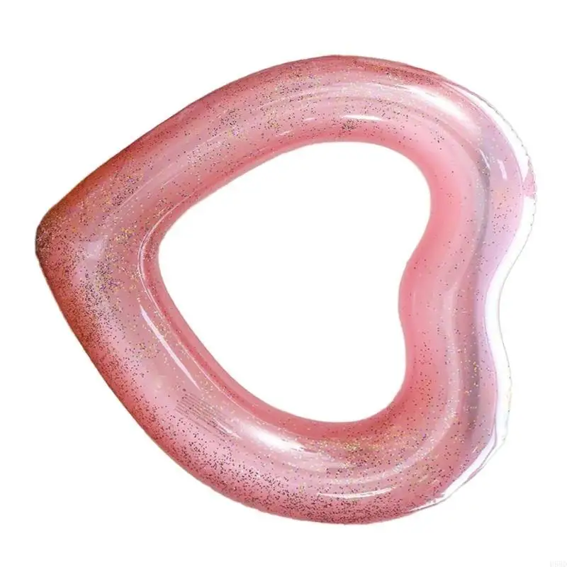 Inflatable Swimming Rings Inflatable Pool Float Heart Shaped Swimming Pool Float Rings Kids Water Funny Beach Party Toy 