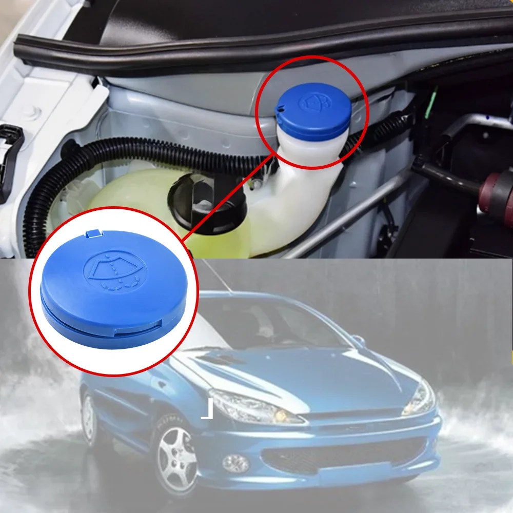 1Pc For Peugeot 301 307 308 408 Citroen C4 Ds5 New Windshield Washer Fluid Reservoir Cover Cap 643230