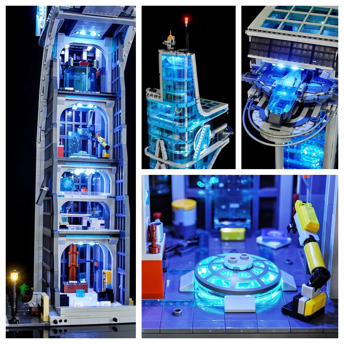 Decorative LED Lighting (No Model) For LEGO 76269 Marvel Avengers Tower Light Up your Building Blocks With Battery box - view 4