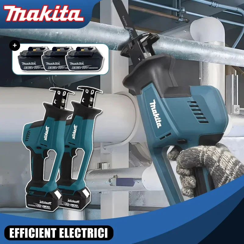 

Makita DJR189 Cordless Electric Reciprocating Saw Brushless Rechargeable Wood Metal Cutting Saw Portable Saw Power Tool 18V