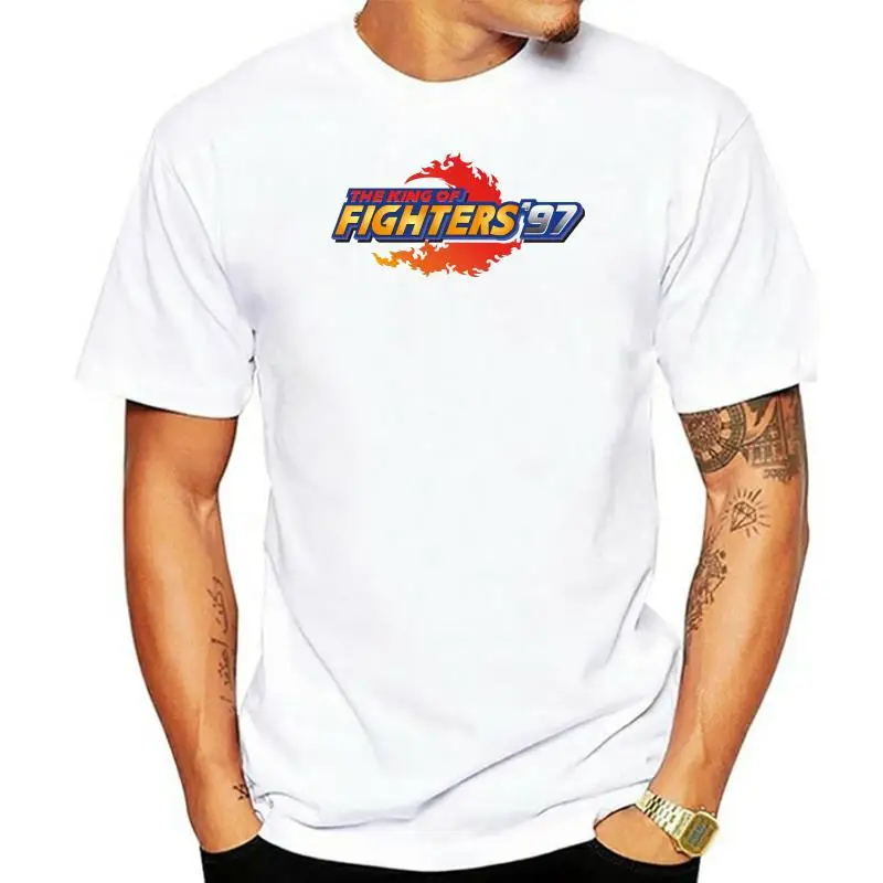 The King Of Fighter T Shirt The King Of Fighters 97 Neo Geo Title Screen T-Shirt Male Graphic Tee Shirt Casual Awesome Tshirt