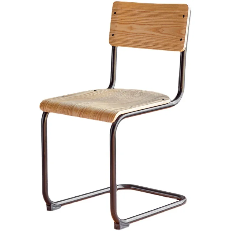 

Modern simple retro wrought iron single chair industrial style designer dining home backrest