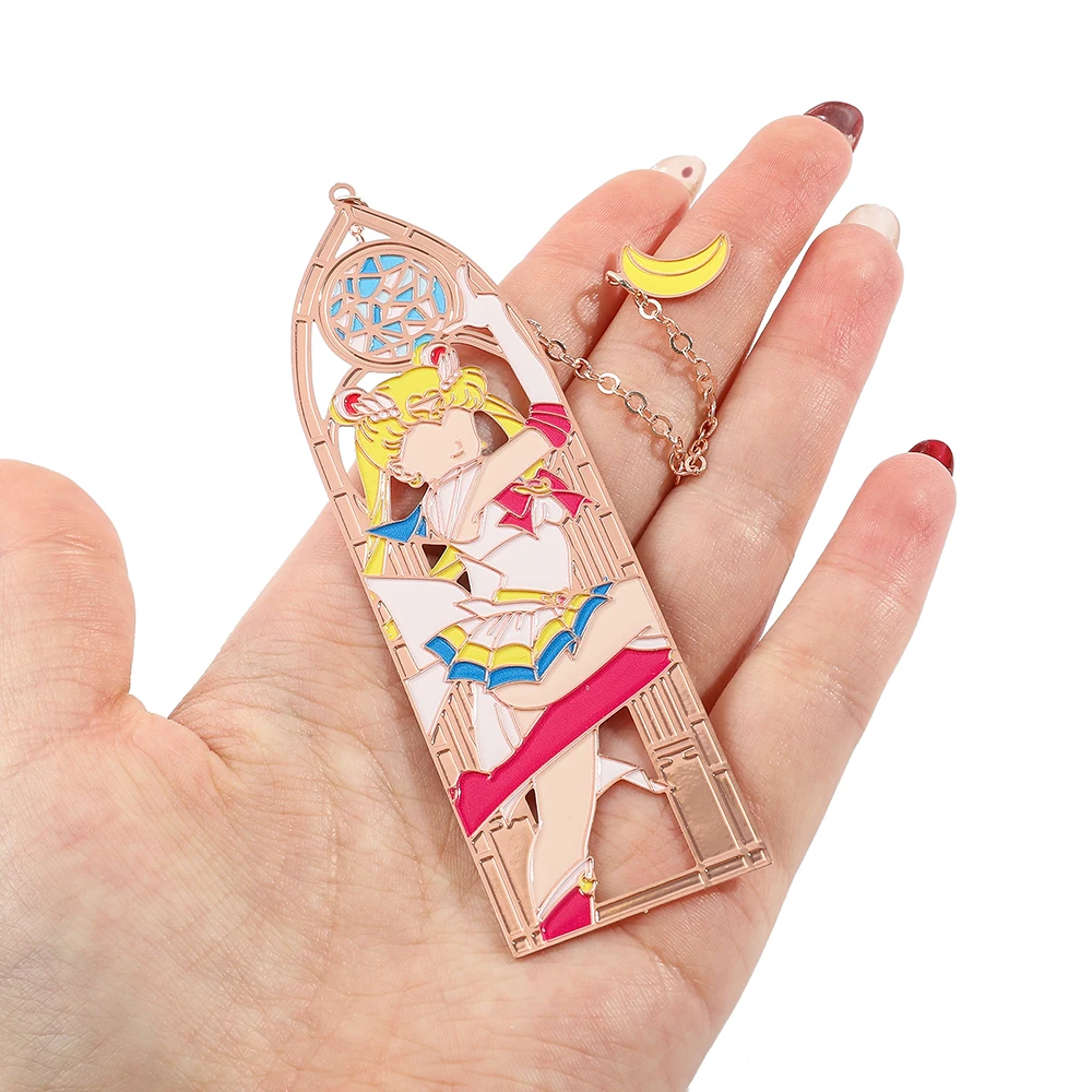 Anime Sailor Moon Figure Creative Metal Bookmark for Women Girls Fans Book Lover Gifts Collection Birthday Mother\'s Day Gifts