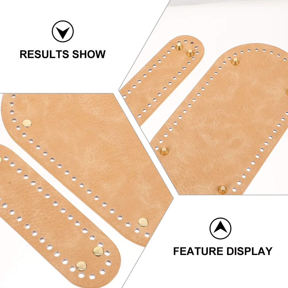 

3Pcs DIY PU Bag Bottom Boards Bag Bases Knitting Purse Base Shapers Handbag Repair Handbag Base Bags Bottom Bases