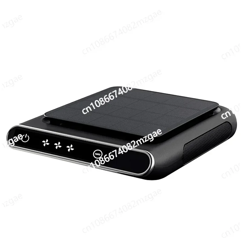 

New Ultra-thin Solar Car Air Purifier USB Negative Ion Start-stop Smart Car Purification and Deodorization