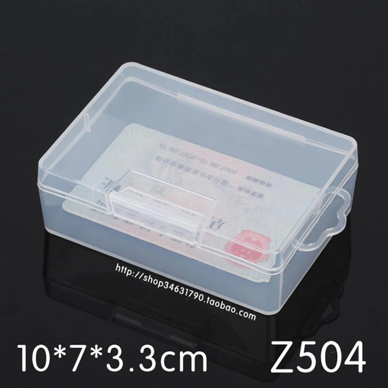 Rectangular Plastic Clear Transparent Storage Electronic Parts Screw Beads Box Collection Container Organizer