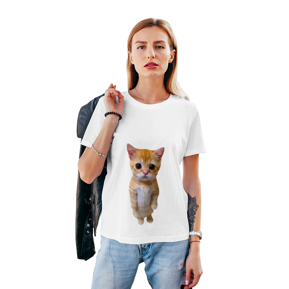 2024 New Cat Graphic 3D Printed T-Shirts Summer Fashion Casual Man Short Sleeve T Shirt Outdoors Street Style Trend Sports Tops image 5
