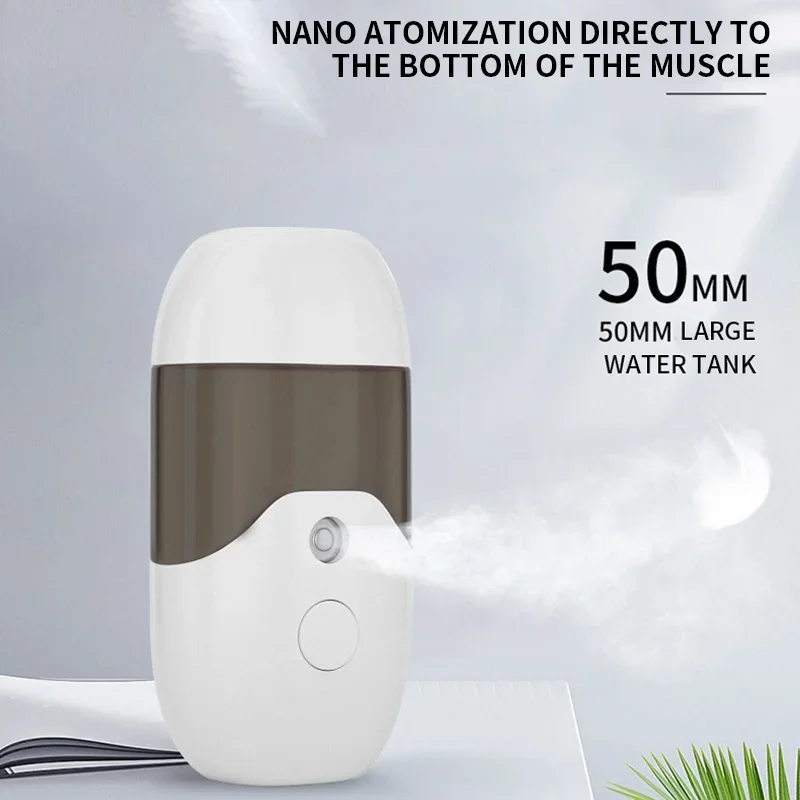 Nowy 50ML Mini Nano spryskiwacz do twarzy nebulizator USB parownik do twarzy nawilżający nawilżający nawilżający nawilżający nawilżający narzędzia do pielęgnacji do skóry