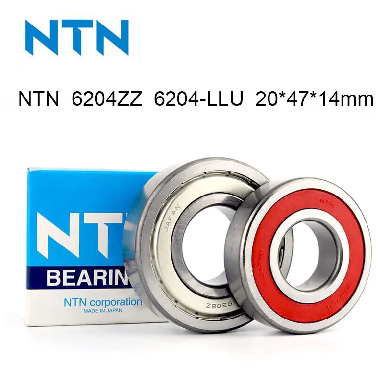 

2/5Pcs 100% Japan NTN Original Bearing 6204-ZZ 6204-LLU Ball Bearing ABEC-9 20x47x14mm 6204 High Speed Deep Groove Ball Bearing