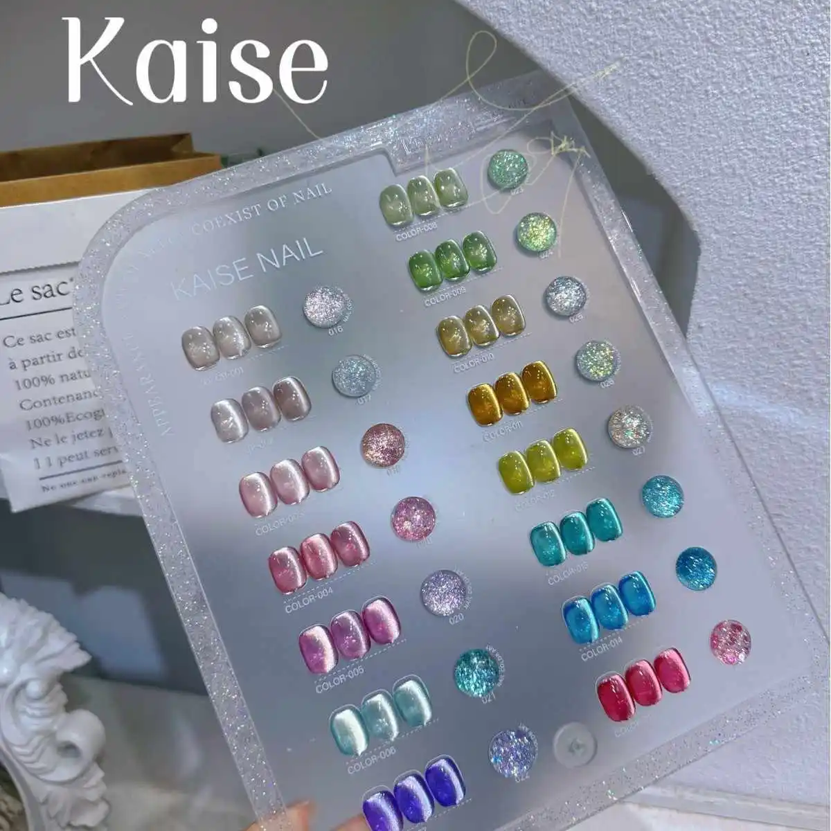 

KAISE Multicolor 30 Colors Moonlight Cat Eye Flash Nail Gel Set Nail Salon 2025 New Hot Sale Nail Art Non-toxic UV Gel Wholesale