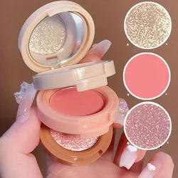 3-in-1 Makeup Palette, Matte & Pearlescent Texture Glitter Blush Highlighter Contouring 3-layer Palette