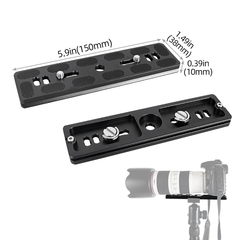 Aluminum Alloy 38mm Quick Release Plate with 1/4 screw Base Camera Mounting Plate For SLR Camera Arca Swiss Ball Head Tripod