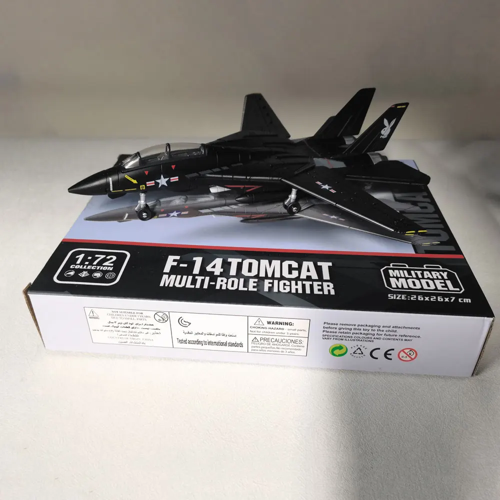 Diy F14 Tomcat Model Aircraft Kit 1/72 Assembly Model Planes ABS Military Model For Gifts Educational Home Decor For Collections