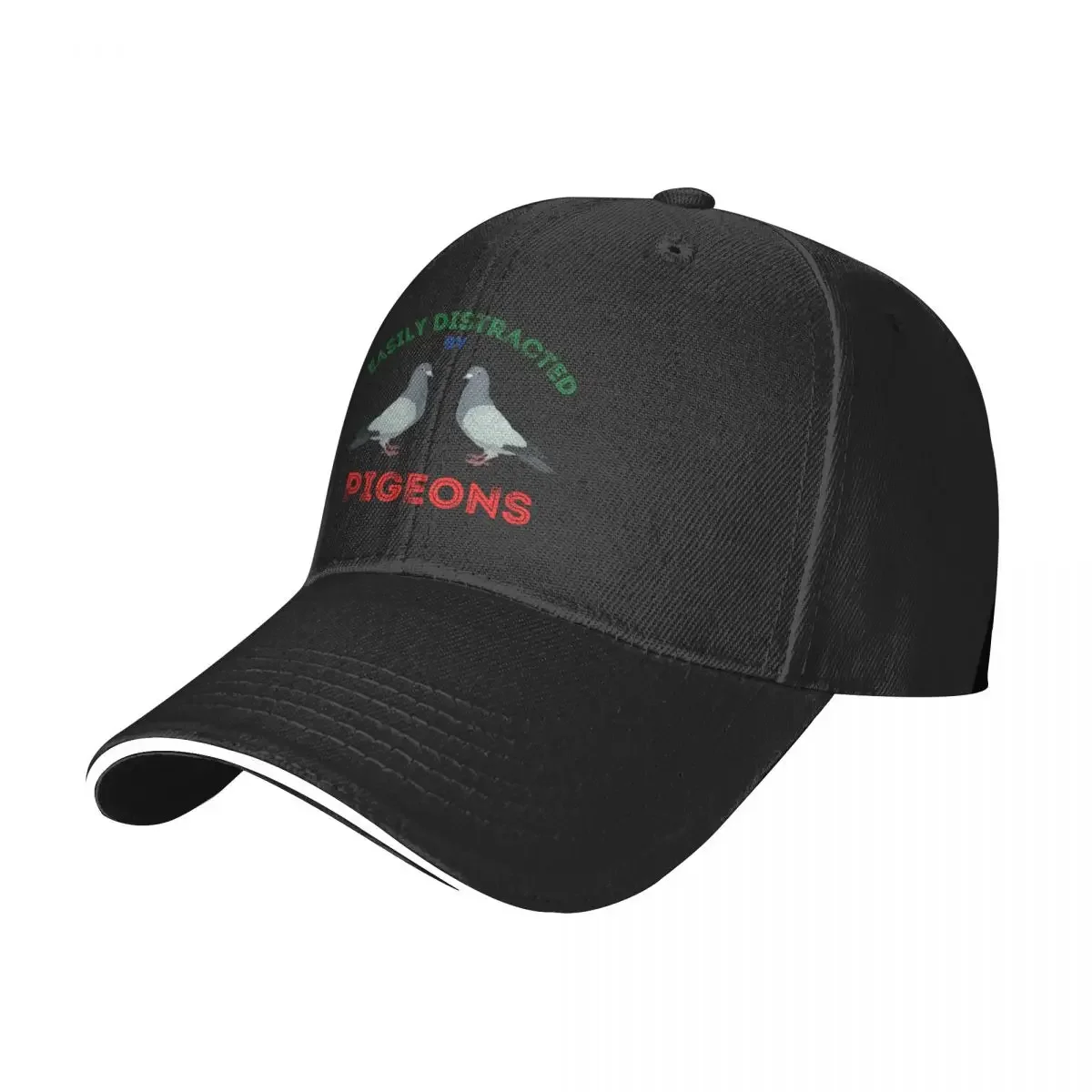 Easily distracted by pigeons - vintage design, for pigeon fanciers/lovers Baseball Cap Designer Hat Christmas Hat Female Men's