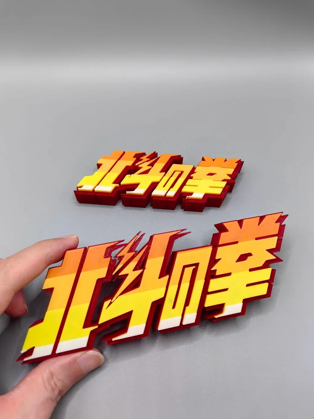 أنيمي قبضة نارتھ ستار ثلاثية الأبعاد مطبوعة نموذج دمية عنوان لوحة ل Hokuto Muso الشكل عرض خزانة تأثيري لعبة المعرض #1