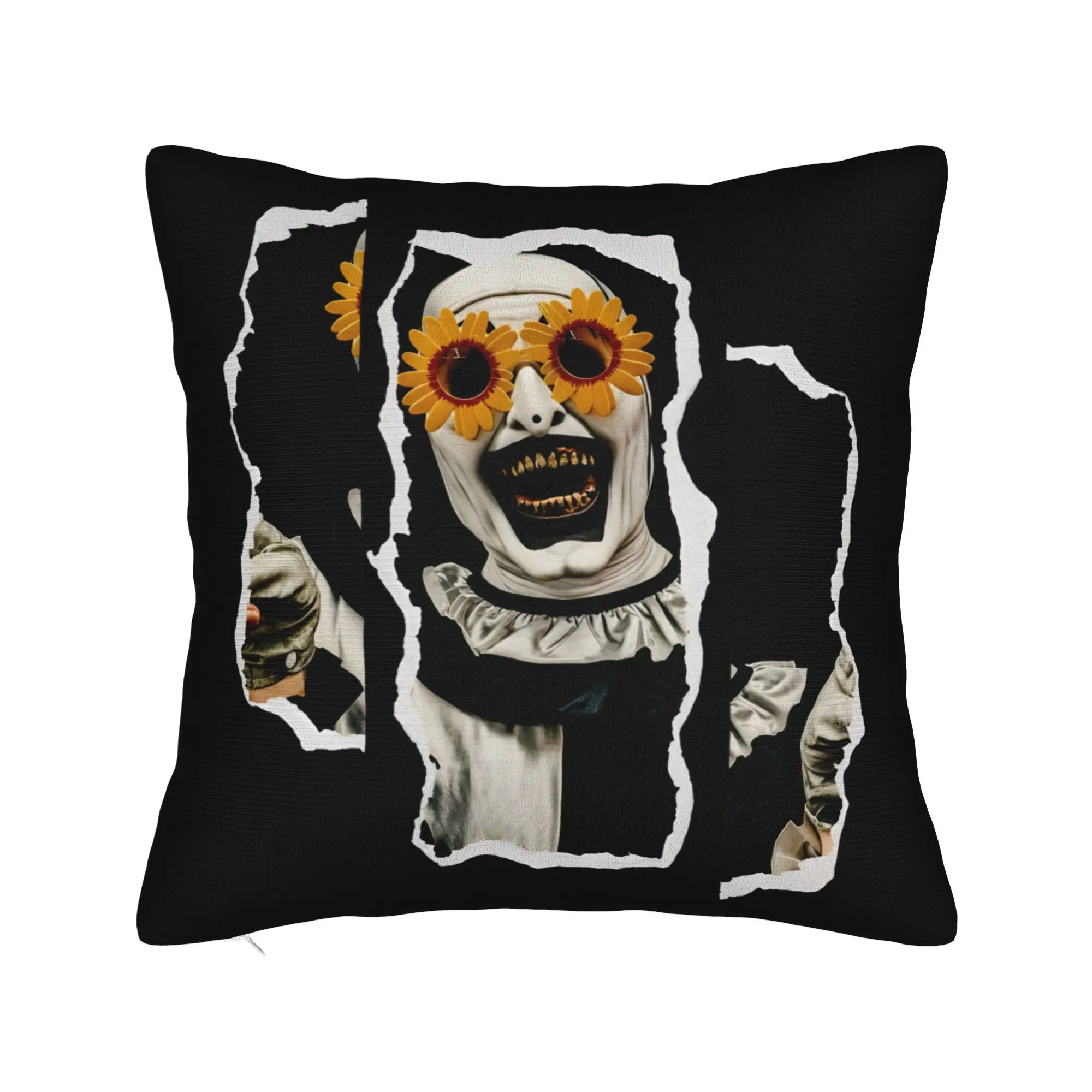 Terrifiers Art The Clown Pillowcase Soft Cushion Cover Gift Halloween Pillow Case Cover Home Square