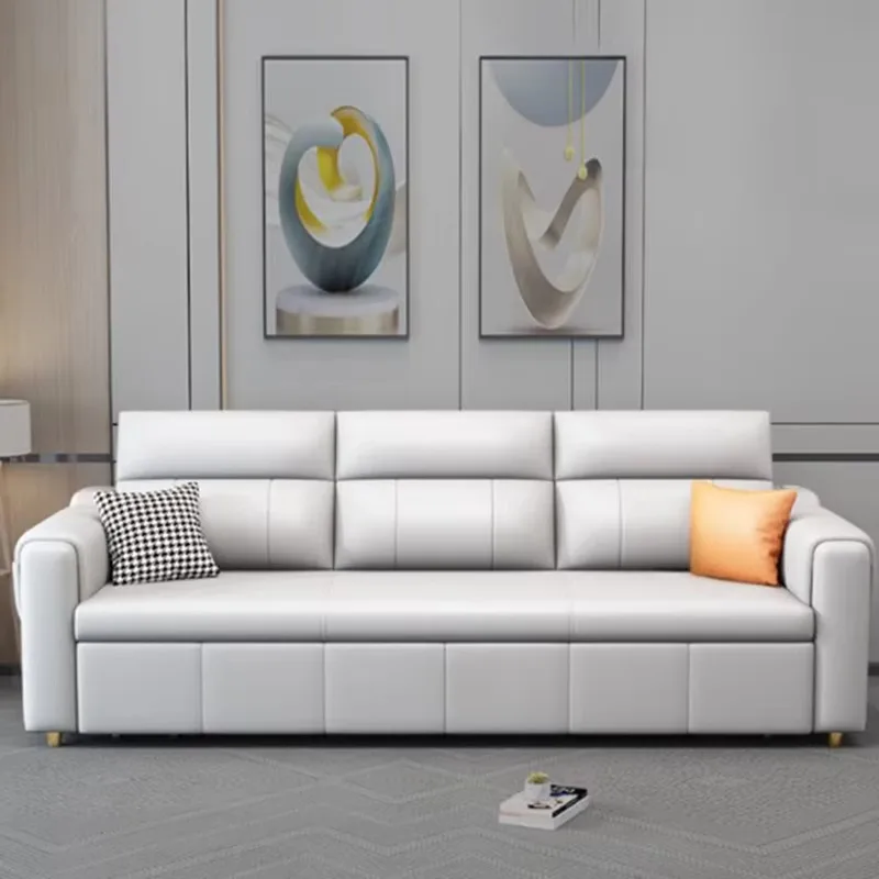 

Gray 3 Seater Living Room Sofas Luxury Aesthetic Floor Loveseat Bedroom Sofa Bed Sleeper Modern Divano Moderno Furniture Home