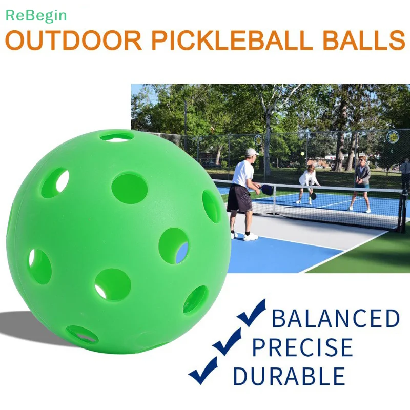 Pickleball PE Rolling Elastic Tpe Stretch Ball Pickleball 26 Holes 40 Holes One Piece Seamless Ball