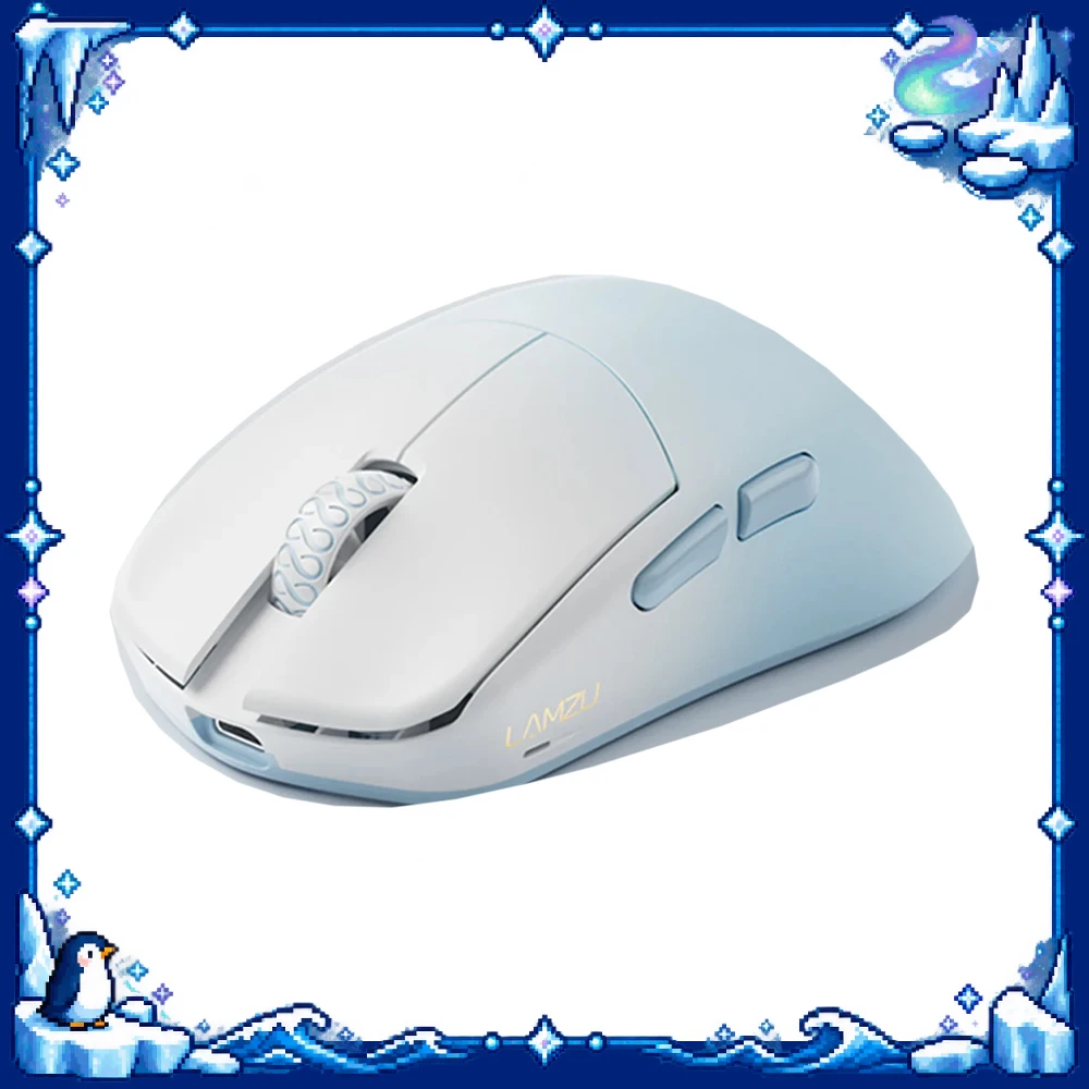 LAMZU Maya X V2 Mouse Two Mode Wireless Gaming PAW NEXT I Sensor 50000 DPI Ergonomic 47g Lightweight Low Latency Mouse PC Gift