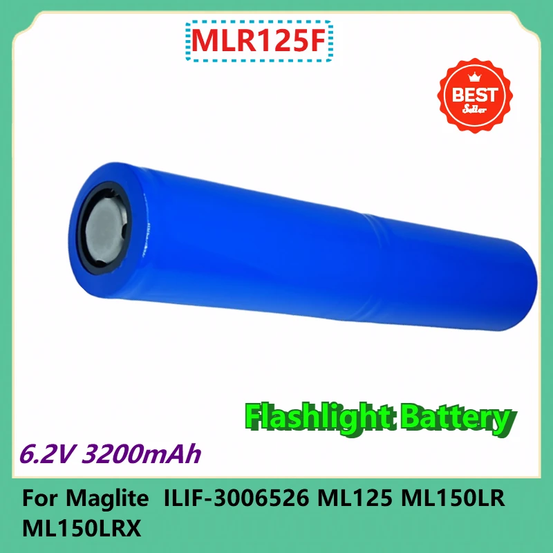 

MLR125F Rechargeable Flashlight Battery 6.2V 3200mah For Maglite ILIF-3006526 ML125 ML150LR ML150LRX