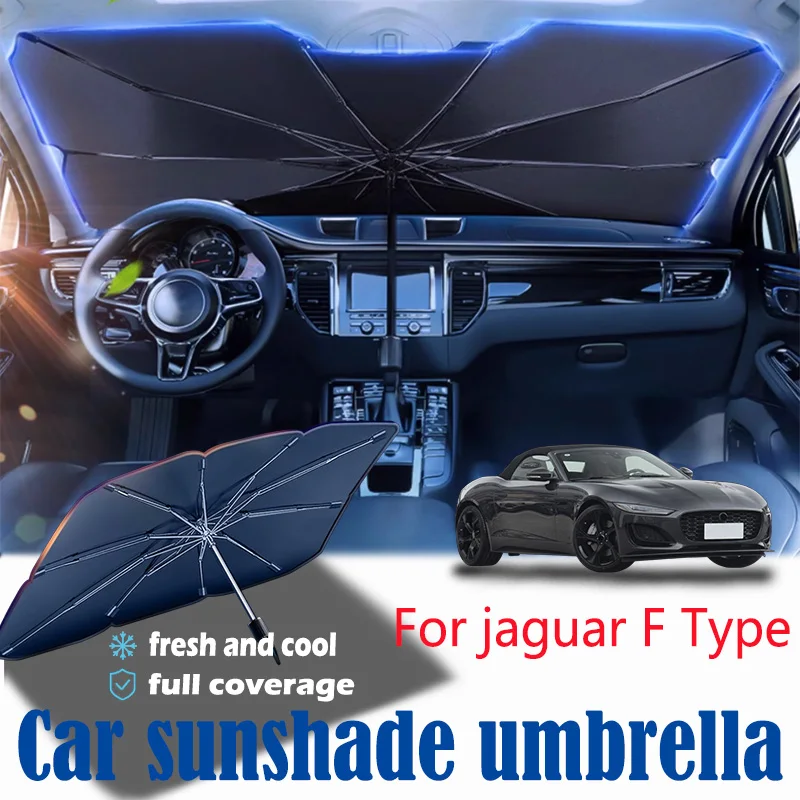 

For jaguar F type front windshield panel, sun visor, summer accessories, heat insulation, sun shading, and sun protection