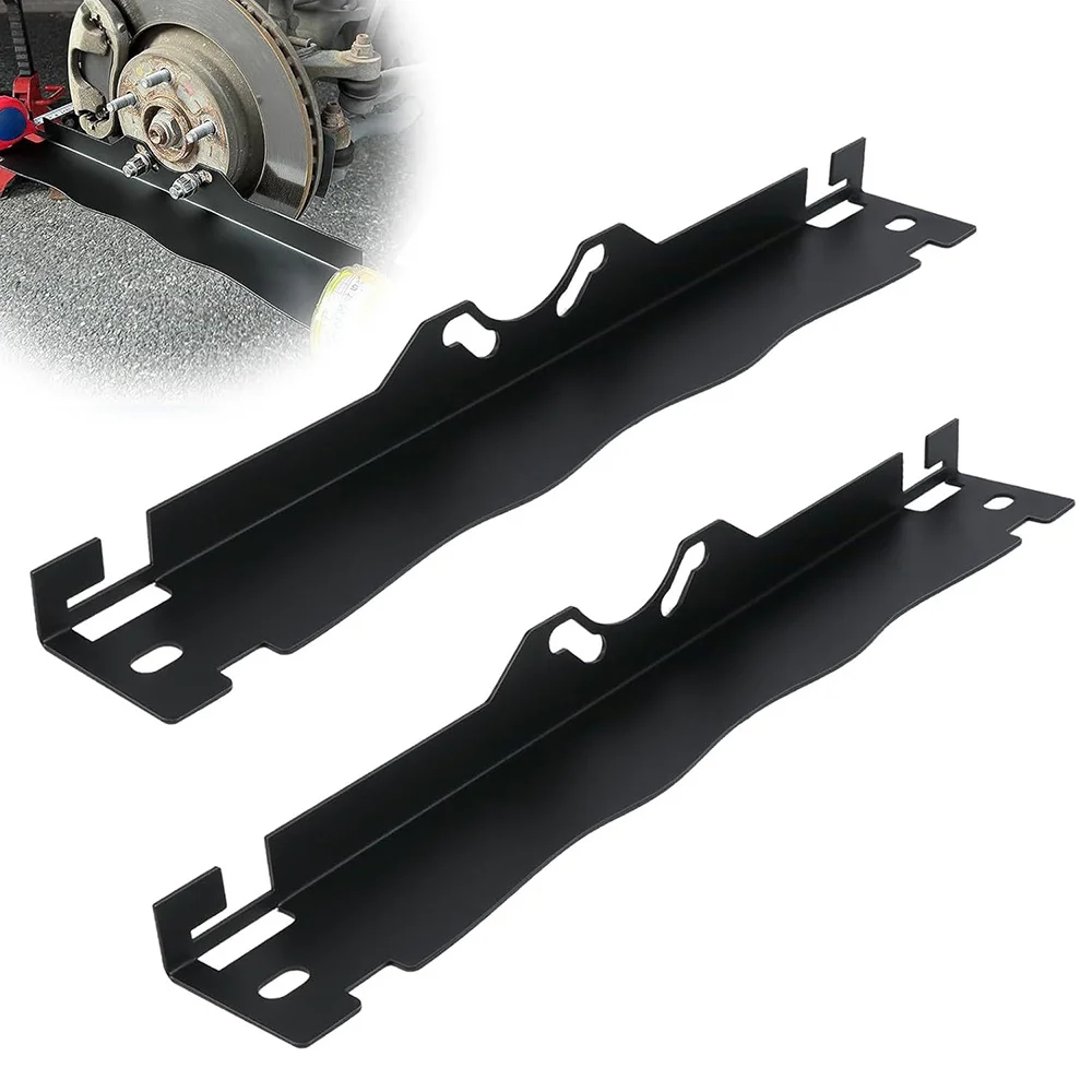 Set di strumenti per l’allineamento delle ruote, composto da due pezzi, con piastre di allineamento nere, adatto per auto, SUV e camion.