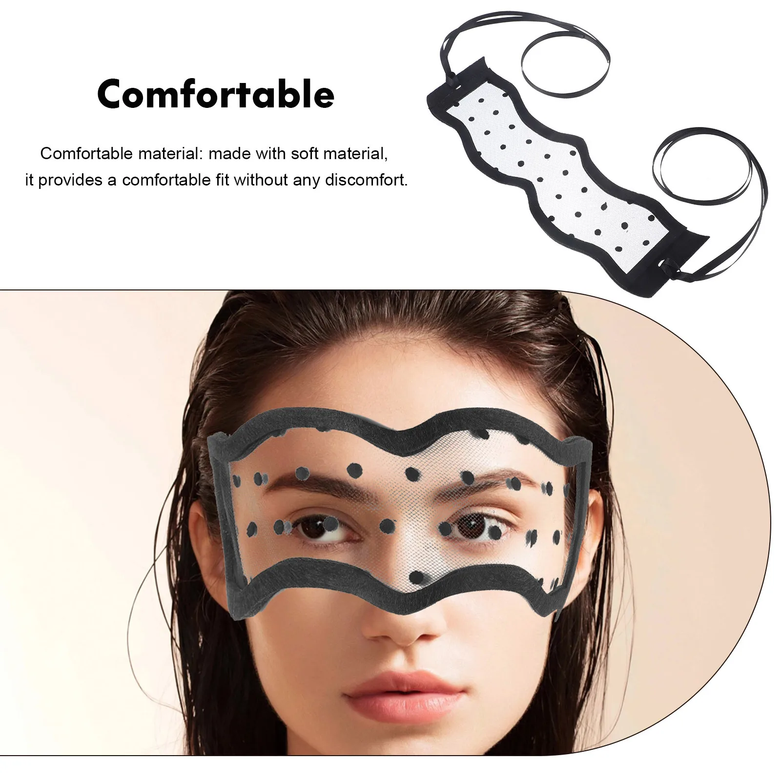 

Mesh Veil Decorative Eye Mask For Women Masquerade Party Halloween Stage Performance Accessory Vintage Style Face Cover