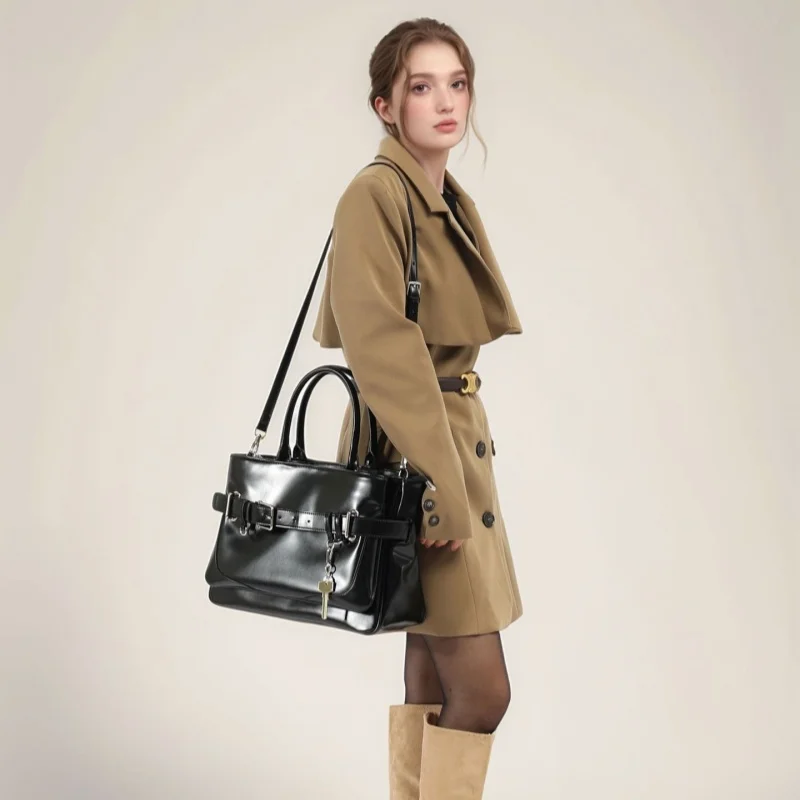 Versatile Tote Bag Motorcycle Bag Women's Handbag Shoulder Crossbody Bag Large Capacity Soft Breathable