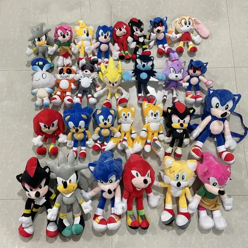 Muñeco de dibujos animados Original de Anime The Hedgehog, juguete de peluche suave de alta calidad, juego de colas sonic Chatter, juguete periférico, regalo para niños