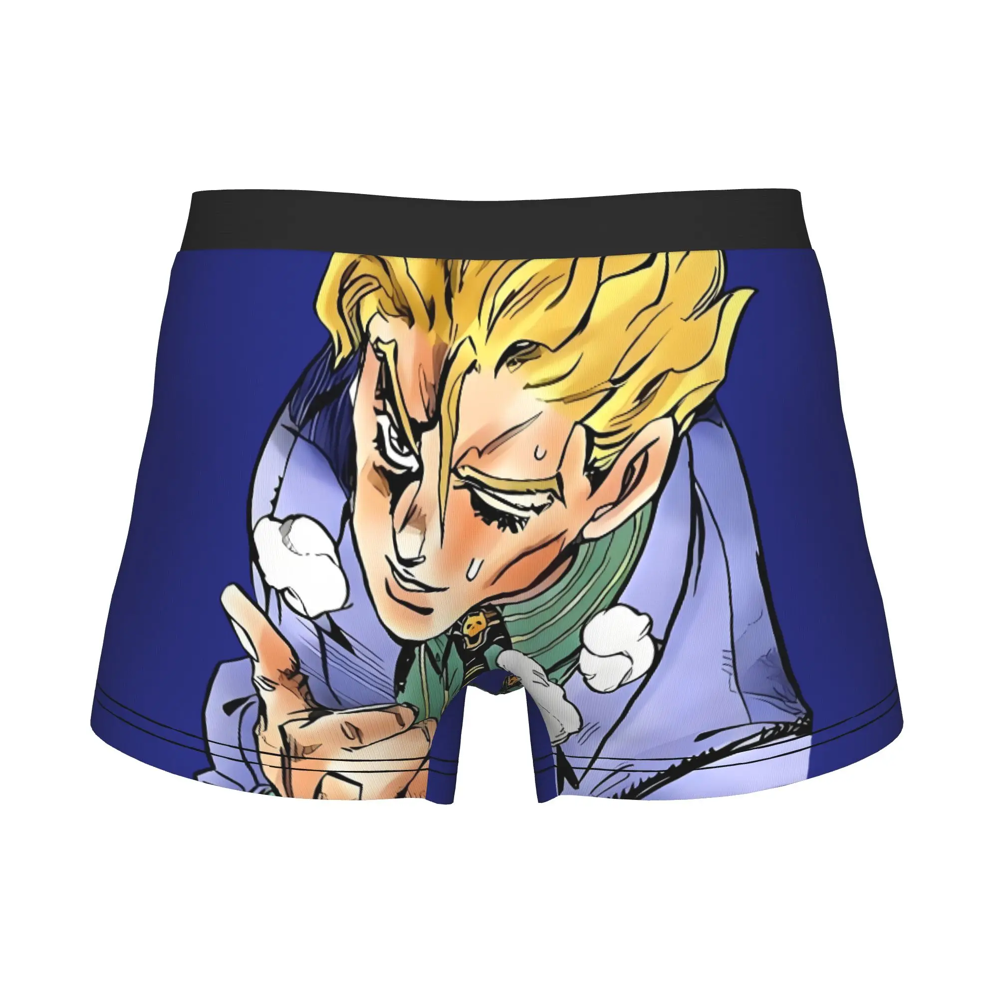 Male Cool Adventure Kira Yoshikage Underwear  Retro Manga  Boxer Briefs Breathable Shorts Panties Underpants